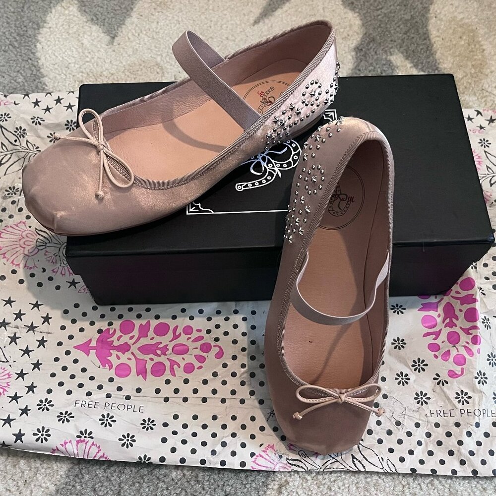 NEW free people ballet flats (x Jeffrey Campbell) stars align ballet flats